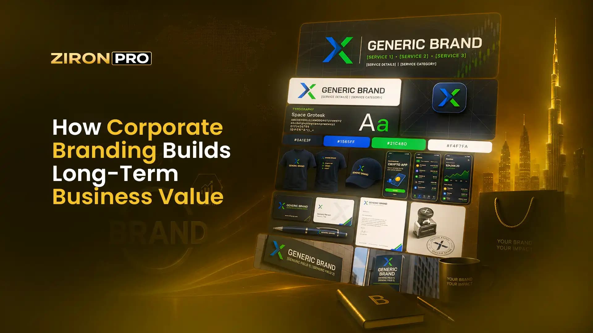How Corporate Branding Builds Long-Term Business Value blog cover by Ziron pro